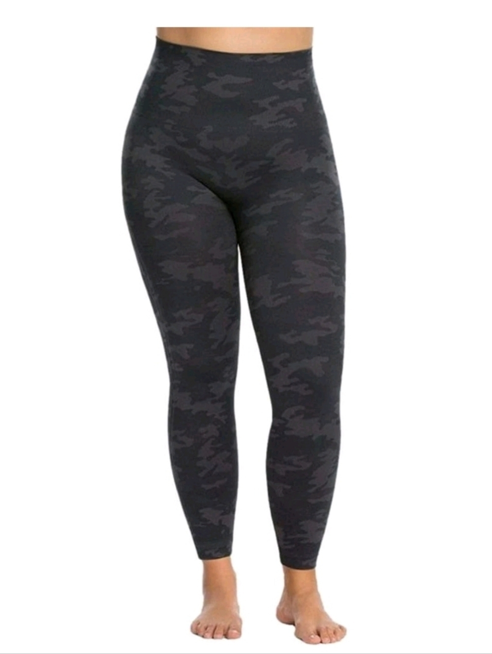 SPANX Camo Black and Grey Look At Me Now Legging High Waisted 3XL